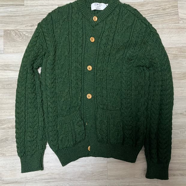 영국산 케리울른밀즈 멜란지 퓨어 울 가디건 40사이즈