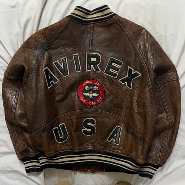 아비렉스 아이콘 가죽자켓