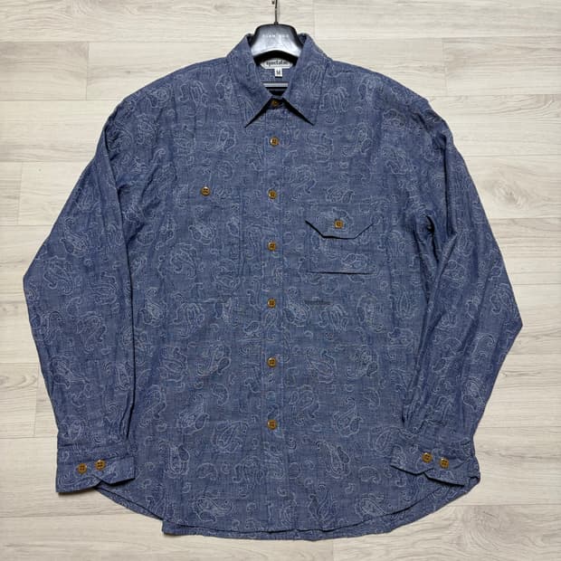 스펙테이터 워크 셔츠A 페이즐리 샴브레이 셔츠 M사이즈 판매