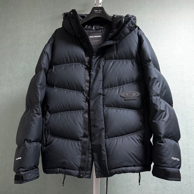 살로몬 후디드 다운 자켓