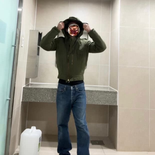 1985 캐나다군 AFV 탱커 자켓 스몰 롱 데드스탁