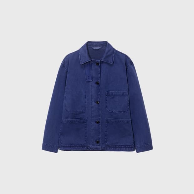 모노하 Cotton Dying Work Jacket (Blue)