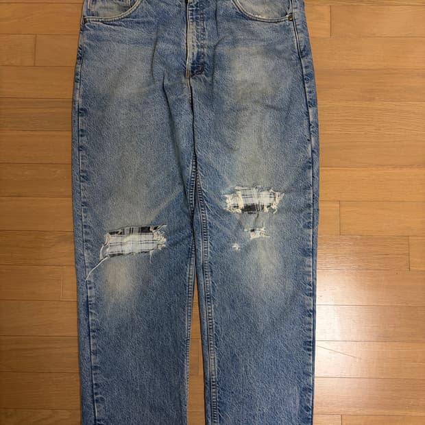 00s 빈티지 칼하트 데님팬츠 디스트레드 36x32 (B21 DST)
