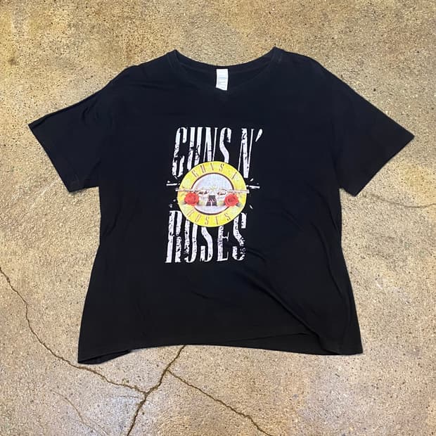 미국 빈티지 건스앤로즈 공식 굿즈 반팔티 락티셔츠