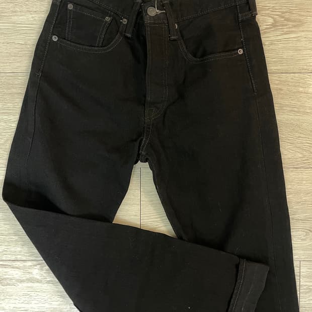 리바이스 501 CT 블랙 데님