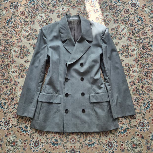 요지야마모토 더블 브레스티드 자켓