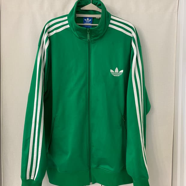 레어템 XL)아디다스 구파이어버드 그린색 져지 집업