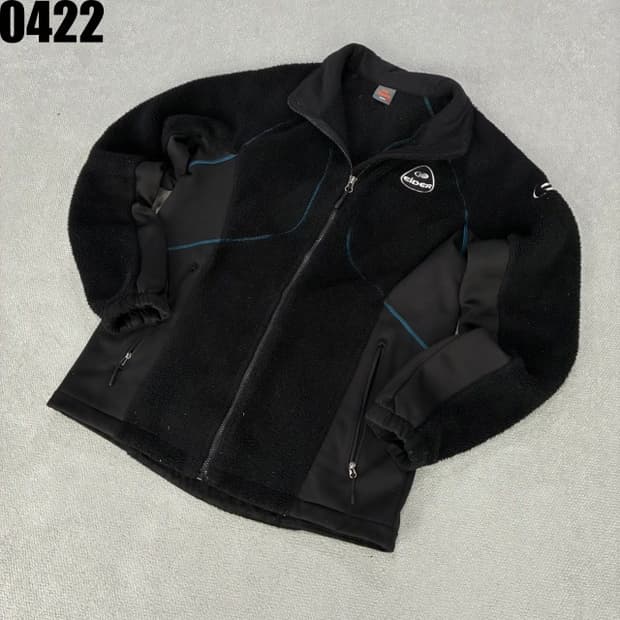 아이더 블랙 플리스 자켓 L