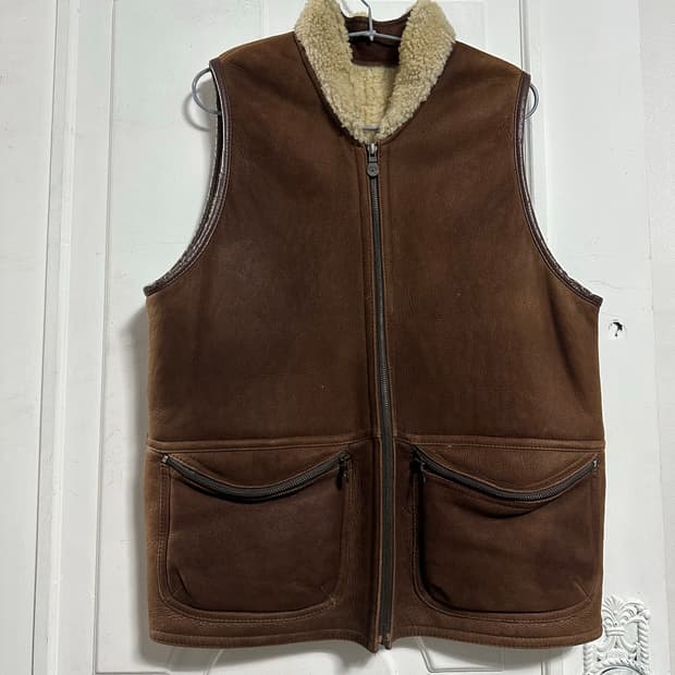 시어링 램스킨 베스트