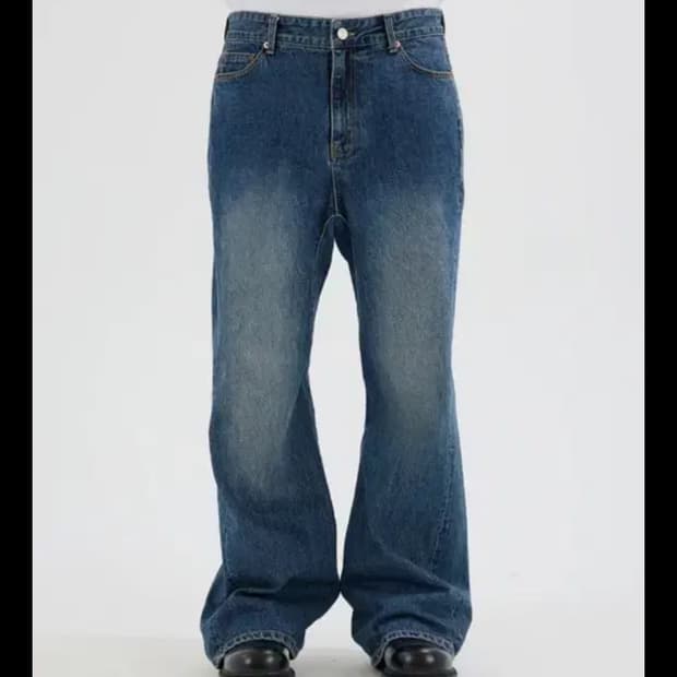 (새상품M) IEY BELLIN 플래어 팬츠 M 인디고