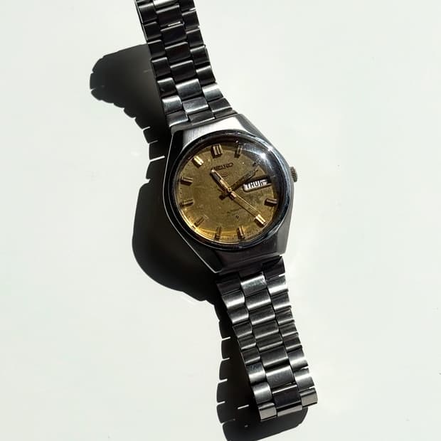 70s Seiko5 Automatic Vintage Metal Watch
