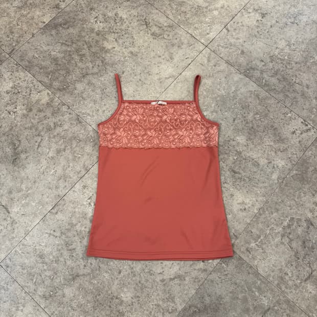 레이스 핑크 슬리브리스 #csz630