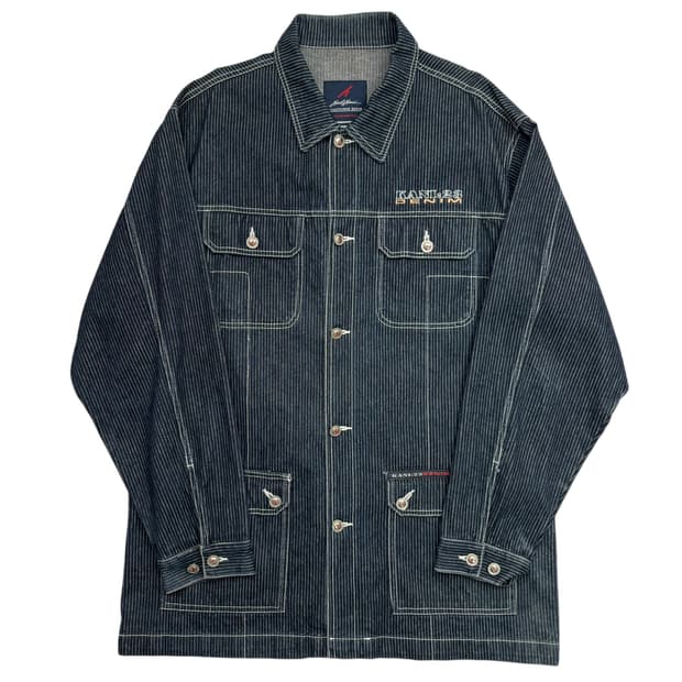 칼카니 올드스쿨 히코리 데님 초어 코트 XL