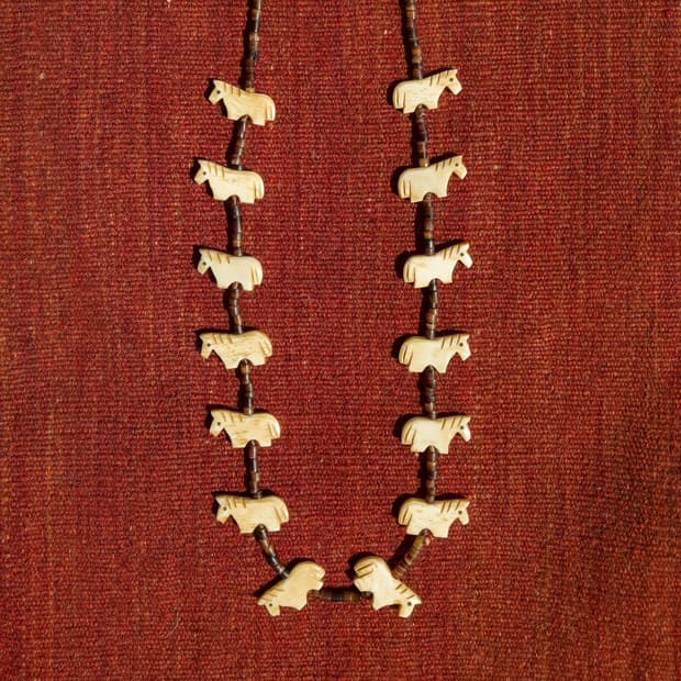 Native American Zuni Fetish Necklace