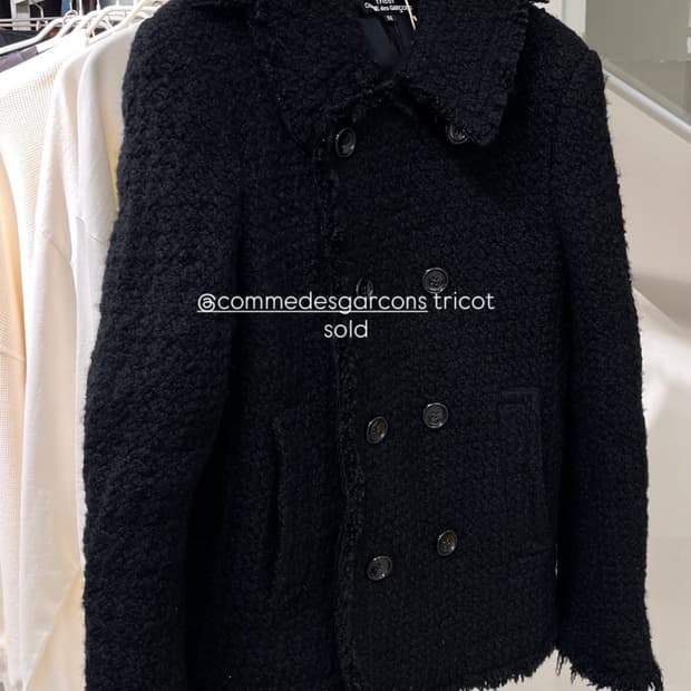 꼼데가르송트리콧 코트