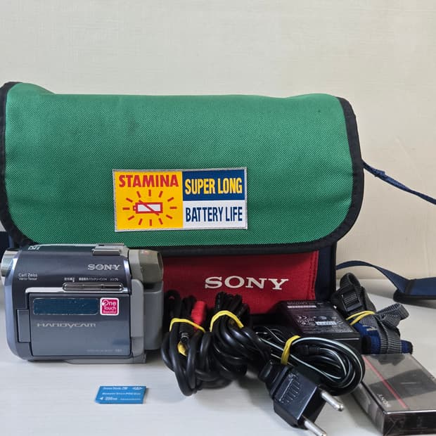 (6mm테이프캠코더)소니 Dcr Hc30 블루