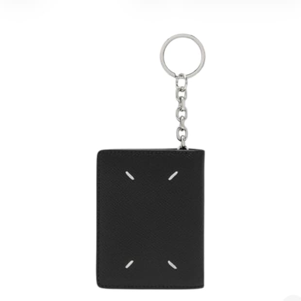 스티치 키링 카드 지갑