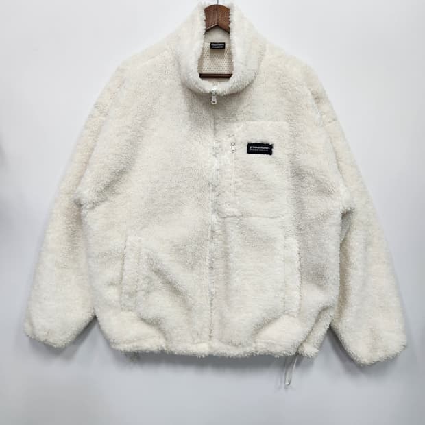 그루브라임 화이트 플리스 자켓