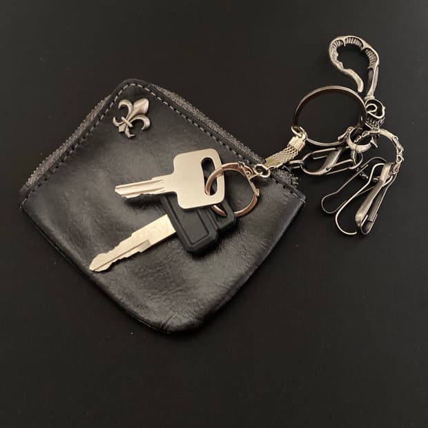 빈티지 동전 지갑 키링