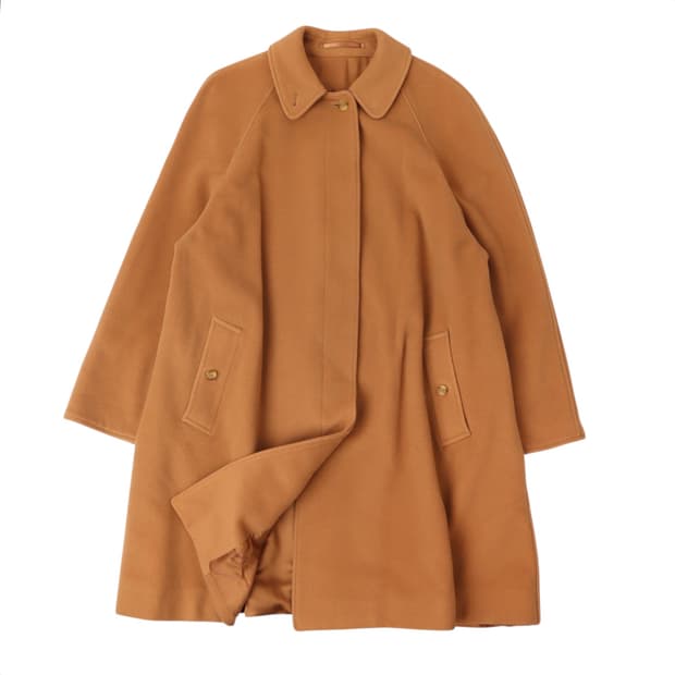 버버리 브라운 울 캐시미어 싱글 코트