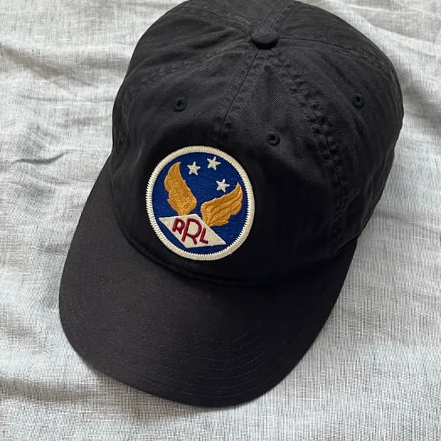 더블알엘 Rrl 모자 볼캡 블랙