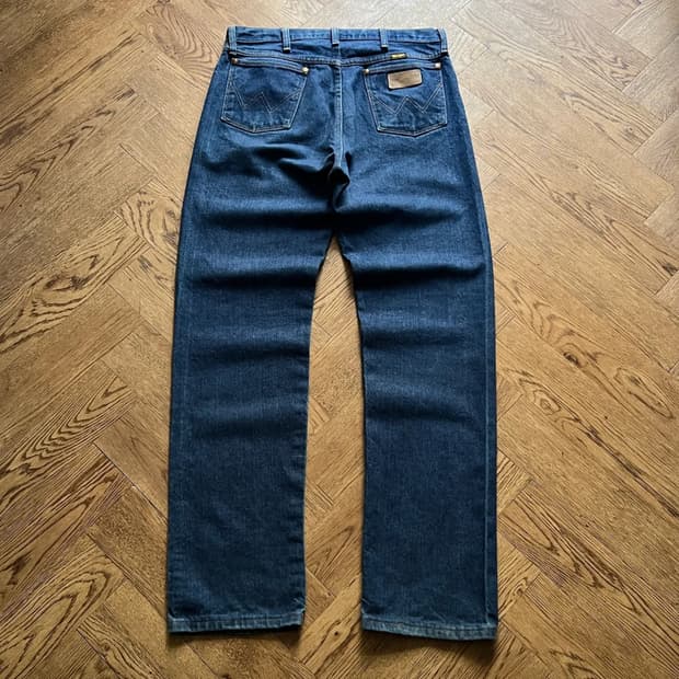 [34]랭글러 USA 스트레이트핏 진청 데님 팬츠