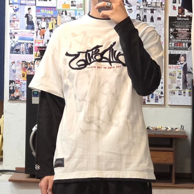 JPN 올드스쿨 반팔 레이어드 롱슬리브