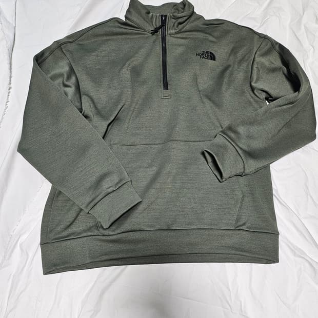 노스페이스 기모 아노락 올리브 그린 XL