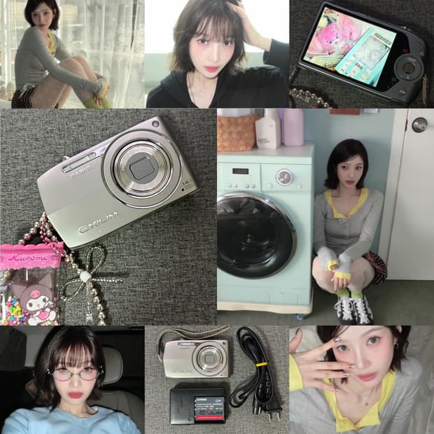 레드벨벳 조이픽🩶카시오 엑슬림 EX-Z2000 실버 (z2300