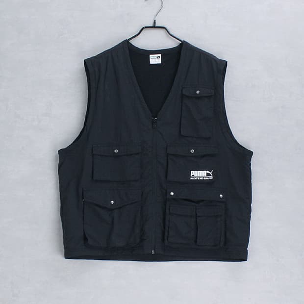 PUMA black nylon work vest _ S5774