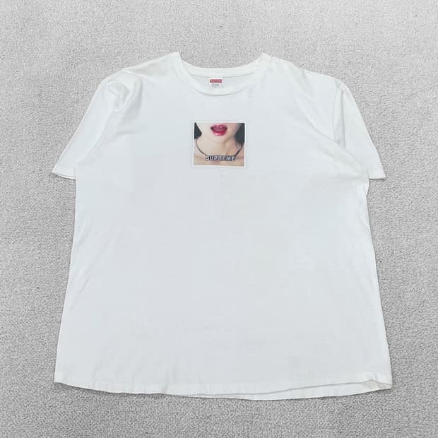 슈프림 Supreme 립 그래픽 반팔티 화이트