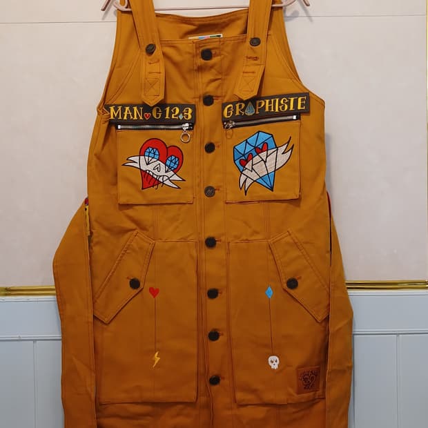 그라피스트만지 정품 여성 멜빵 치마 free 사이즈