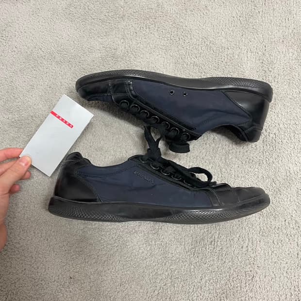 Prada sports(프라다) leather nylon sneakers