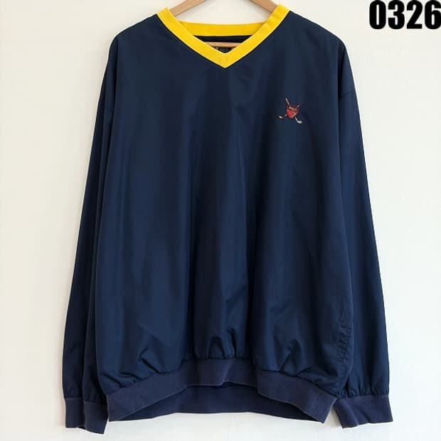 폴로 골프 랄프로렌 브이넥 바람막이 스윙탑 웜업 XXL 0326