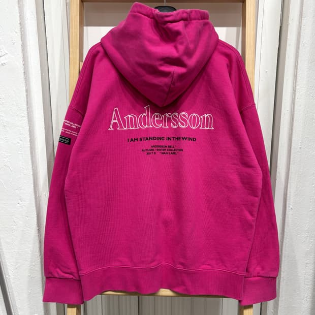 앤더슨벨 빅로고 후드티