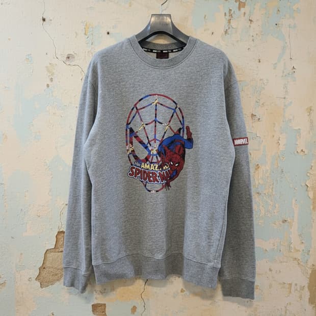 마블 디자인 유나이티드 스파이더맨 맨투맨 XL