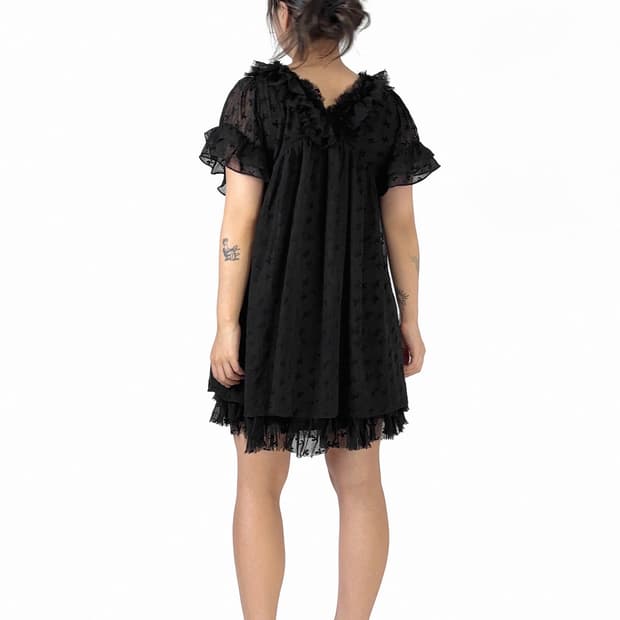 Honey Bunch frill mini dress