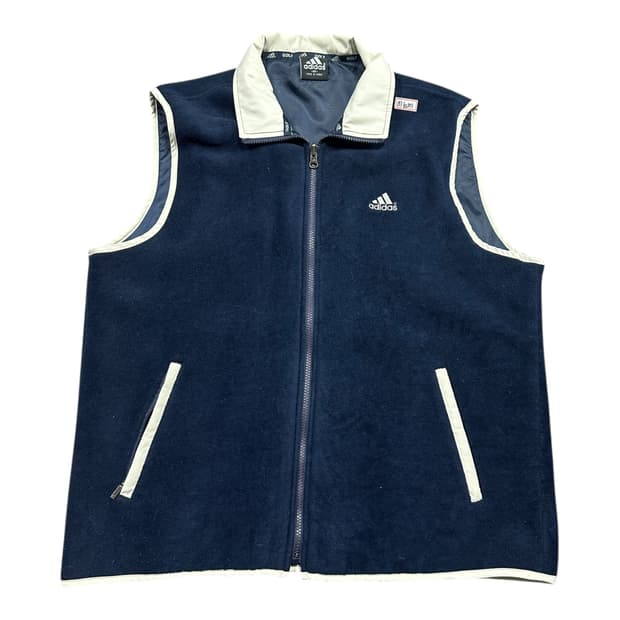 ✨ (바배) 아디다스 올드스쿨 네이비 베스트 플리스 조끼 
