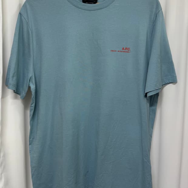 24SS 아페쎄 A.P.C 아이템 반팔티셔츠 XL 라이트블루