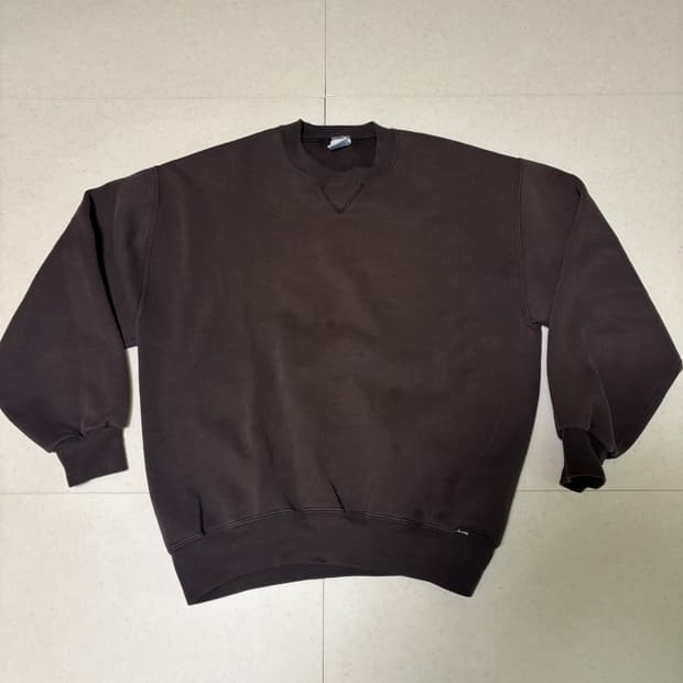 Usa 90s 러셀 애슬레틱 스웻셔츠 브라운 L size