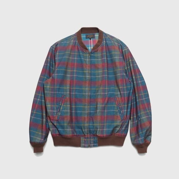 corduroy check sports blouson