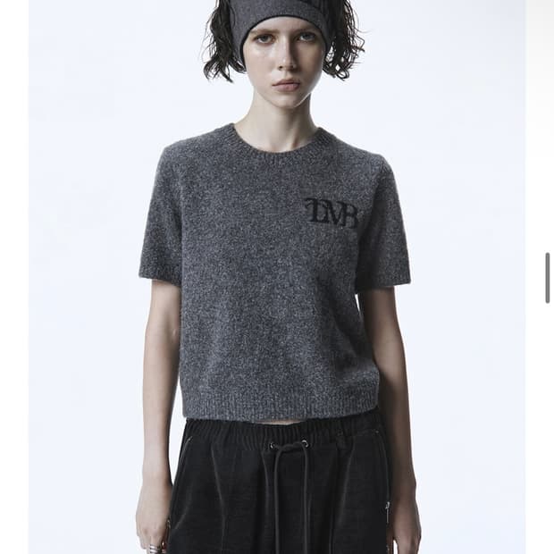 트리밍버드 TMB Essential half sleeve knit 그레이