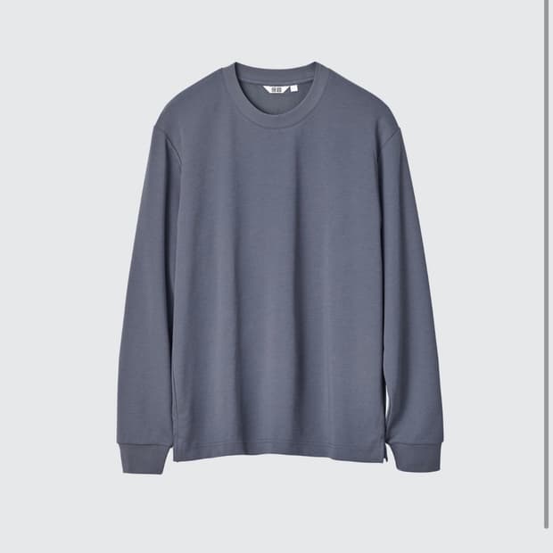 유니클로 u AIRism코튼크루넥T 06gray