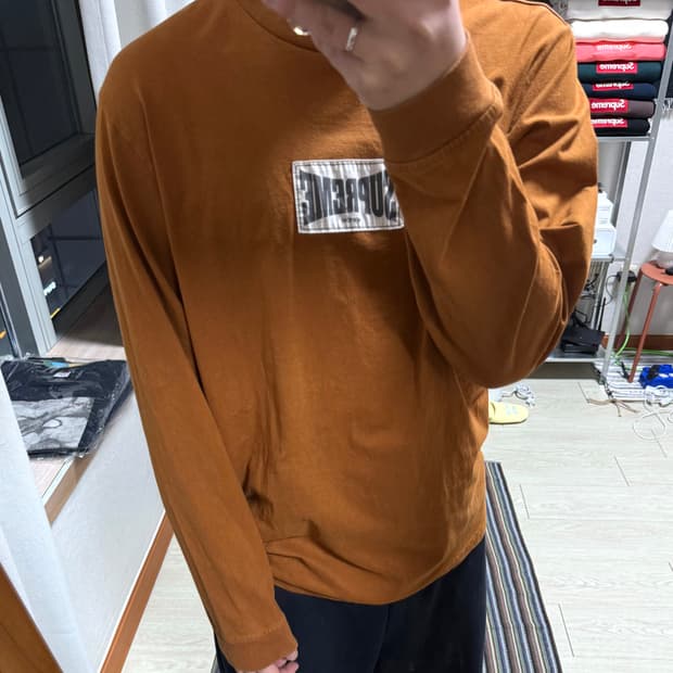 슈프림 우븐 롱슬리브