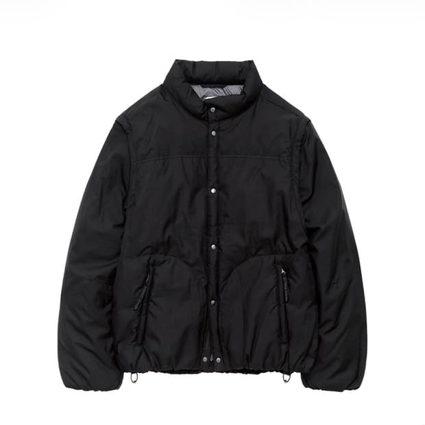 4) 폴리테루 모듈러 스냅 푸퍼 자켓 블랙