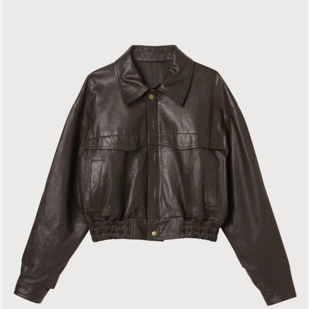 쏭스튜디오 가죽자켓 34 브라운입니다