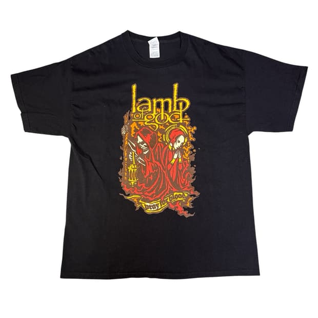 빈티지 00s 램오브갓 lamb of god 07 tour 밴드 투어티