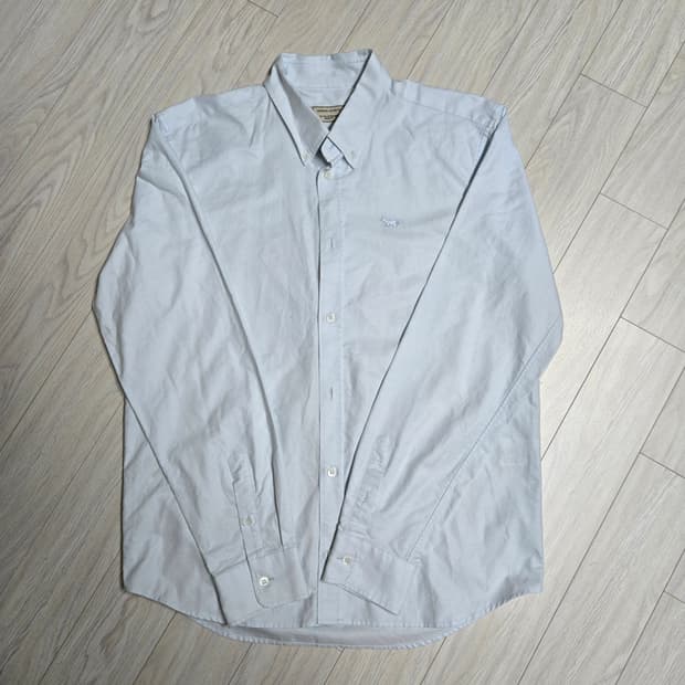 메종키츠네 폭스 헤드 자수 옥스퍼드 셔츠