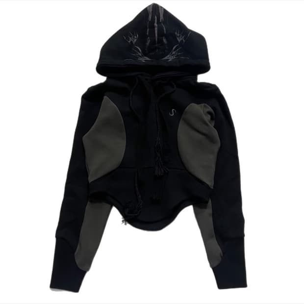 오호스 커브드 크래픽 후드티(배송비 포함)