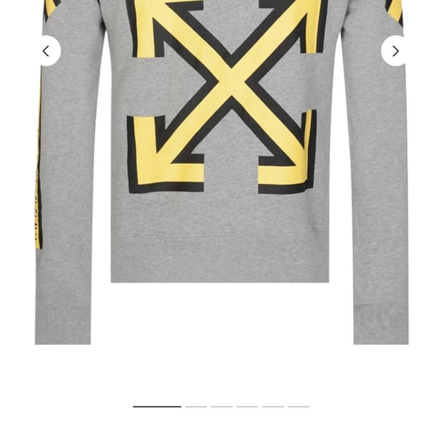 오프화이트 F/W 18-19 맨투맨 L